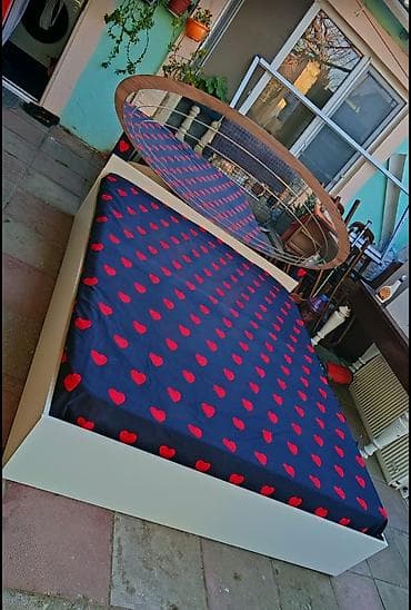 İşlənmiş, İkinəfərlik çarpayı, Bazalı, Matrassız, Siyirməsiz, Azərbaycan