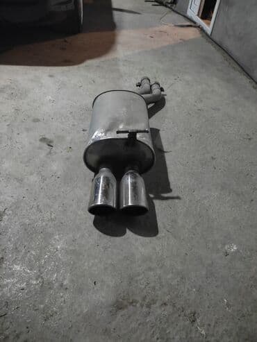 ucuz motorlar: İki çıxışlı səsboğucu (egzoz ucu ilə) - Material: metal korpus — 2