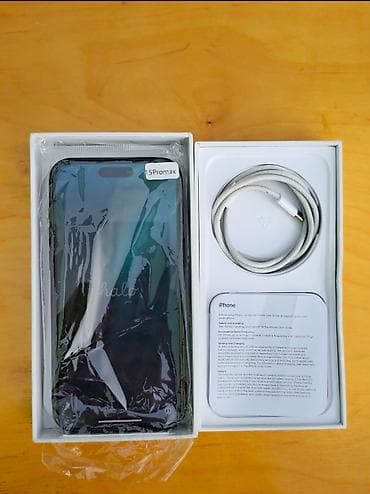 IPhone 15 Pro Max, 512 GB, Blue Titanium, Barmaq izi, Simsiz şarj, Face ID