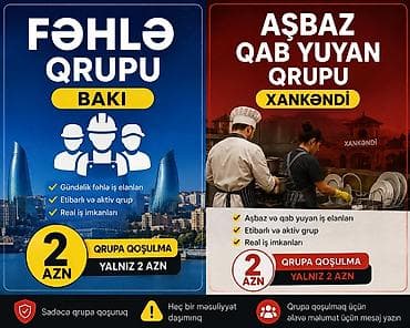 operator iş: Fəhlə və iaşə sahəsi üçün iş elanları qruplarına qoşulma xidməti. - — 1