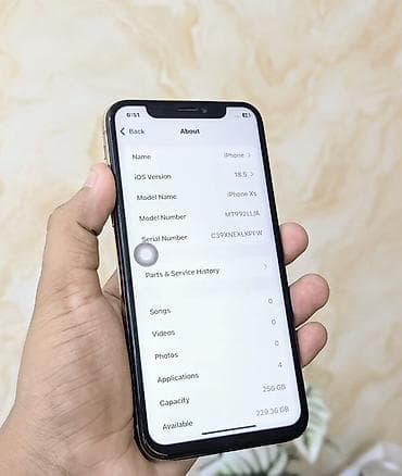 ayfon qulaqciq: IPhone Xs, 256 GB, Qızılı, Face ID — 4