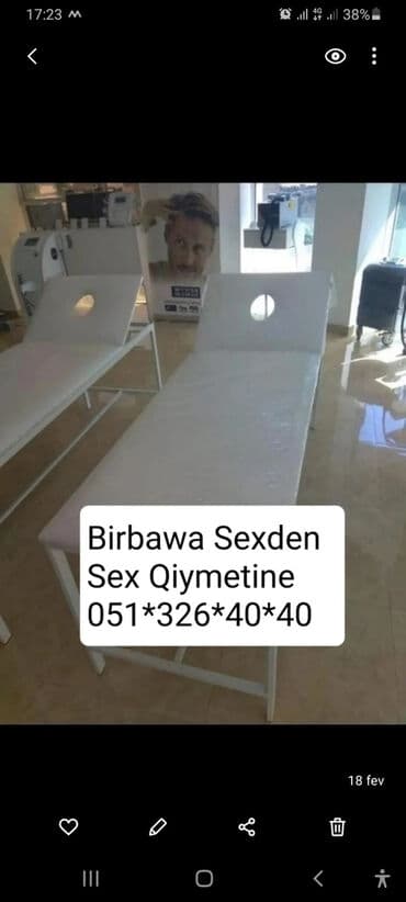 xirdalanda masaj edirem: Yeni, Masaj kuşetkası, Qatlanmayan, rəng - Ağ — 10