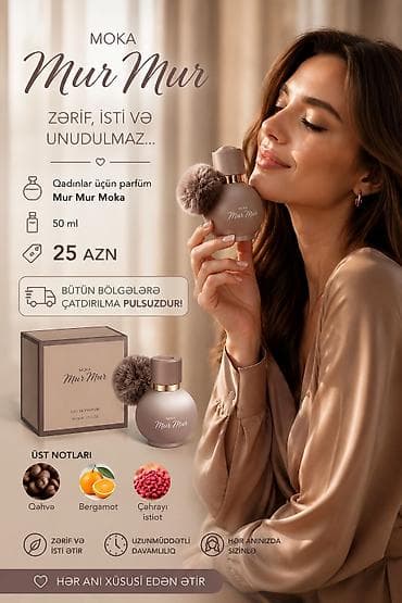 Mur Mur Moka – zərif, isti və unudulmaz qadın parfümü - Həcm: 50 ml - lalafo.az -da Mur Mur Moka – zərif, isti və unudulmaz qadın parfümü - Həcm: 50 ml -