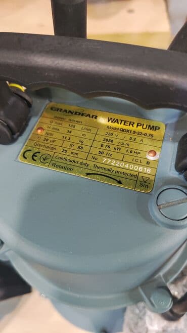 islenmis su matorlari: Nasos, Ev üçün (məişət), quraşdırılma Sualtı, Yeni — 10