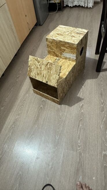 quş yuvası: OSB-dən hazırlanmış quş yuvası/yuvalama qutusu - Material: 12–15 mm — 3