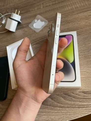 iphone xr: IPhone 14, 128 GB, Zəmanət, Face ID, Sənədlərlə — 7