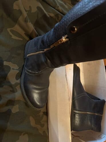 черные мужские сапоги: Размер: 36, Новый — 2