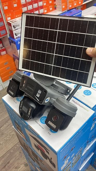 ön kamera: Günəş panelli 4G təhlükəsizlik kameraları dəsti - Enerji mənbəyi — 1