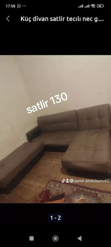 metbex kunc divan desti: Künc divan, İşlənmiş, Açılmayan, Bazasız, Parça, Çatdırılma yoxdur — 2