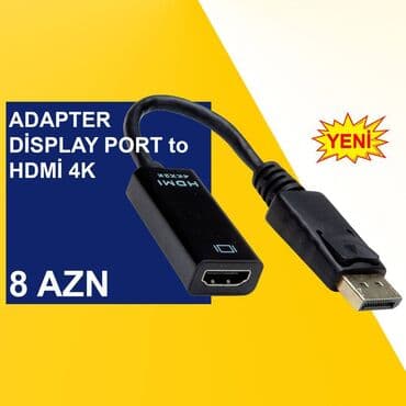 Display Port adapterlər ⭐Display Port to VGA – 10 AZN ⭐Display Port to — 3