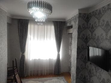 kafe icareye: Kirayə üçün mənzildə komfortlu qonaq otağı - İşıqlı, zövqlü dizaynlı — 1