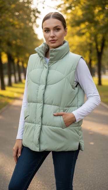 Jilet, M, rəng - Yaşıl