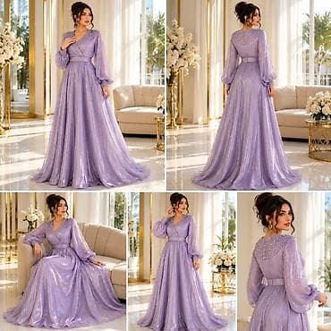 xonca bezemek: Lilit bənövşəyi ziyafət/libas 70 azn yox cəmi 50 azn🤩 - Rəng: açıq — 3