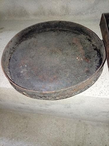 Dəmir sac tava – manqal və ocaq üçün - Material: qalın karbon