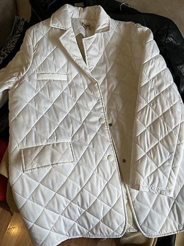 triko dest: Qadın üçün quilt (romb tikişli) yüngül kürkə - Rəng: açıq bej/krem - — 2