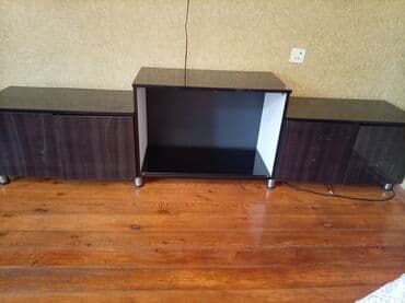 где купить матрицу для телевизора: Б/у, Прямой ТВ стенд, С полками, Деревянный — 2