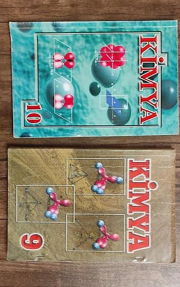 Школьные учебники: - 9 və 10-cu sinif kimya dərs kitabları. 10-cu sinif 2004-cü il, 9 -cu — 1