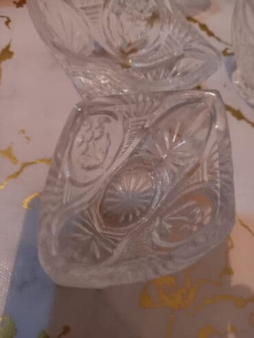 Süfrə qab-qacaqı: Tort və şiriniyyat qabı, Şüşə, SSRİ — 3