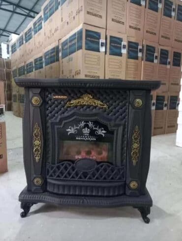 soba radiatoru: Klassik dizaynlı qaz sobası/kamin - Brend yazıları: “SHAYESTEH” — 4