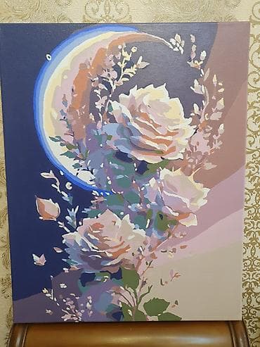 ! Холст. Подрамник. Акриловые краски. 40/50 размер Əl işi. Kətan — 10