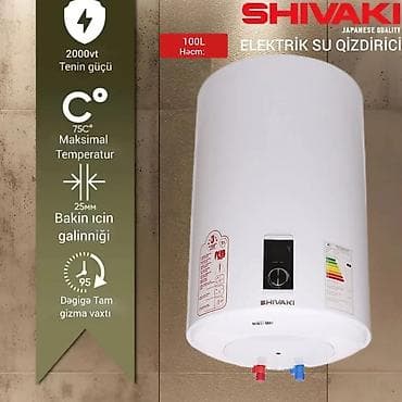 SHIVAKI elektrik su qızdırıcısı – 100 L Xüsusiyyətlər: - Həcm: 100 at lalafo.az SHIVAKI elektrik su qızdırıcısı – 100 L Xüsusiyyətlər: - Həcm: 100