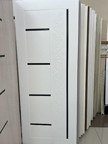 qapi otaq: Ağ və boz tonlarda interyer qapıları kolleksiyası - Material: MDF — 9