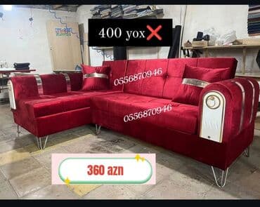 Sifarişlə mebel: Divan, Qonaq otağı üçün, Parça, Bazalı, Açılan — 8