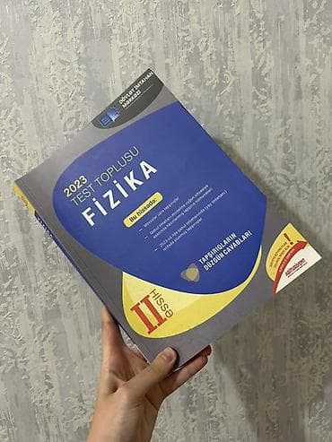 qolf topu: Məhsul: Abituriyentlər üçün test topluları (2 kitab) 1) Fizika – 2023 — 2