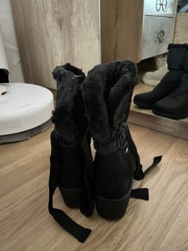 Qoruyucu plyonka və şüşələr: Qadınlar üçün qışlıq botlar – qara rəng - İsti daxili: botların içi — 2