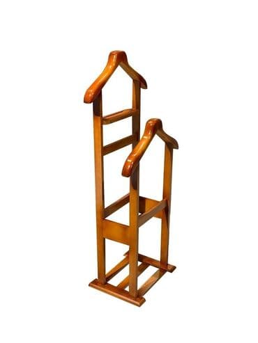 Taxta paltar dayaqı (valet stand) - Material: laklı bərk ağac - Rəng