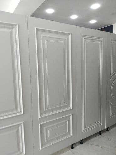 qapi mdf: Bu ağ rəngli qapı paneli, hər hansı bir interyerə klassik və zərif bir — 1