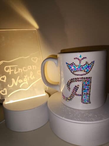 hərflərin bəzəkli yazılışı: Fincanlar, Keramika, 1 əd — 8