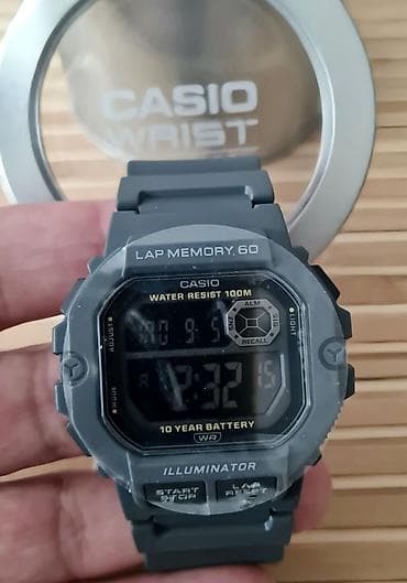 fosforlu saat: Yeni, Qol saatı, Casio, rəng - Qara — 9