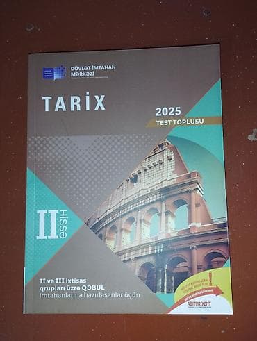 test book: Azərbaycan Tarixi Testlər 11-ci sinif, DİM, 2-ci hissə — 1