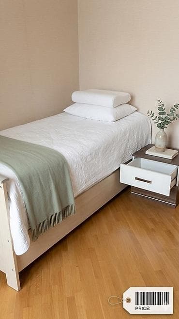 tunbucka: Tək Nəfərlik Komfortlu Çarpayı 2ed 100azn (Matrasla Birgə) Evində — 2