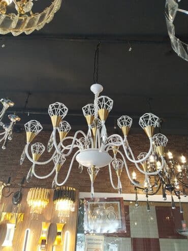 cilcıraqlar: Çılçıraq, 10 və daha çox lampa, Metal — 1
