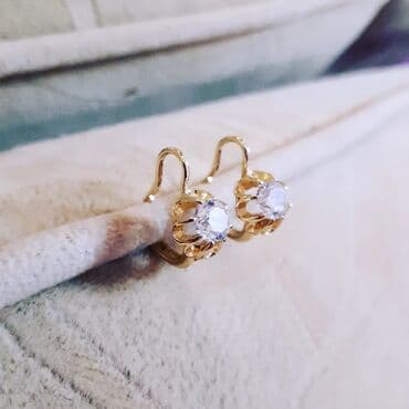 sirqa modelleri: Sırğa, Sarı qızıl, 585 Əyar, 465 g — 5