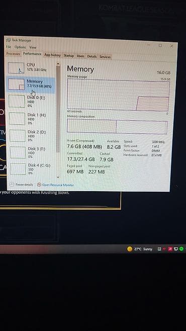 komputer korpus: Gaming/iş stasionar kompüter Komponentlər: - Prosessor: AMD Ryzen 5 — 3