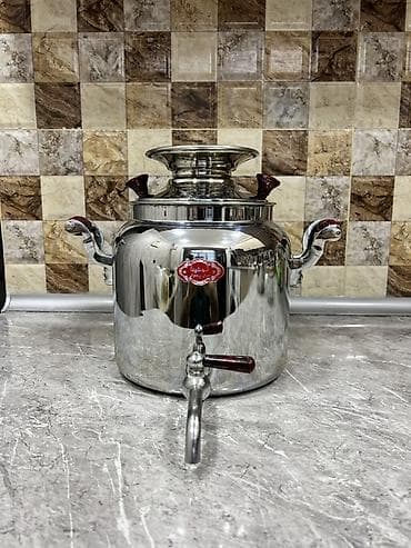 od samavarı: İran istehsalı Paslanmayan poladdan qaz samovarı Məhsul yenidir — 1