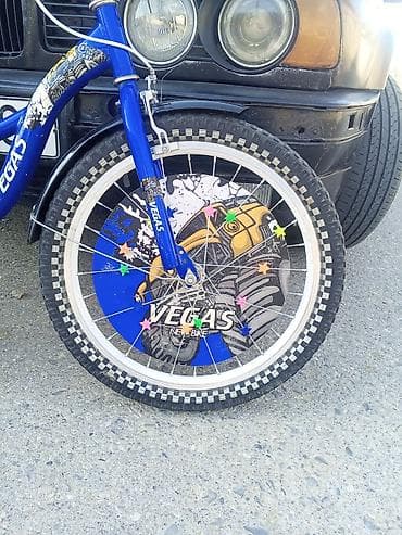 aurus bicycle: Uşaq velosipedi – VEGAS New Bike - Rəng: mavi, dekorativ “VEGAS” — 3