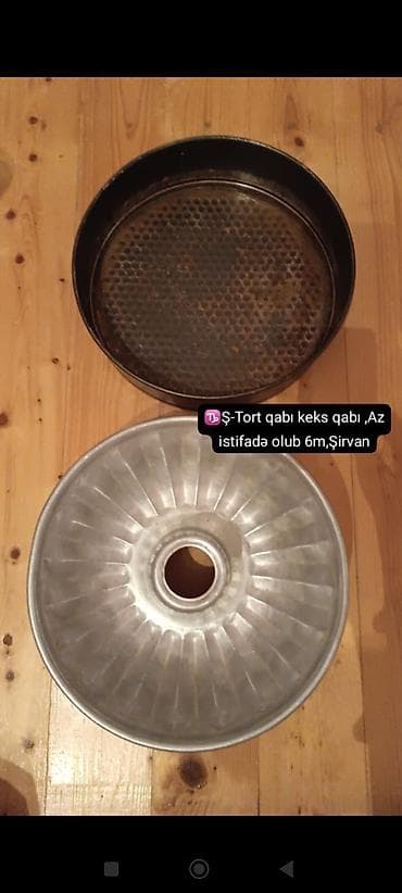 asilqan az: Şirniyyət qəlibləri, rəng - Gümüşü, Metal, Dairəvi, 2 — 1