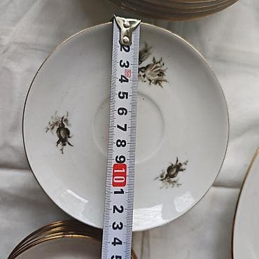 cay termosu: Çay dəsti, rəng - Ağ, Farfor — 8