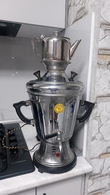 1:1 iphone: Elektrik samovar-çaydan dəsti - Material: paslanmayan polad korpus və — 1