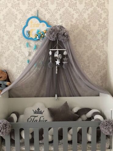 продам детскую кроватку: Oğlan və qız üçün, İşlənmiş, Beşik — 2