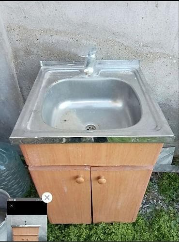 Mətbəx üçün lavabo dəsti - Üst hissə: paslanmayan polad kvadrat/kub — 2