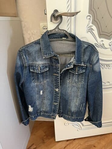 cins pencekler kisi ucun: Kurtka, Cins, Payız, Mavi, M — 3