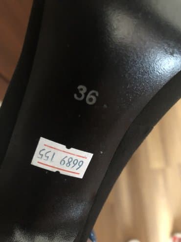 женские замшевые юбки: Туфли, Размер: 36, цвет - Черный, Новый — 5