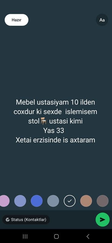 ev islerinde komekci axtariram: Xətai ərazisində iş axtaran mebel ustası - 10 ildən çox sex təcrübəsi — 1