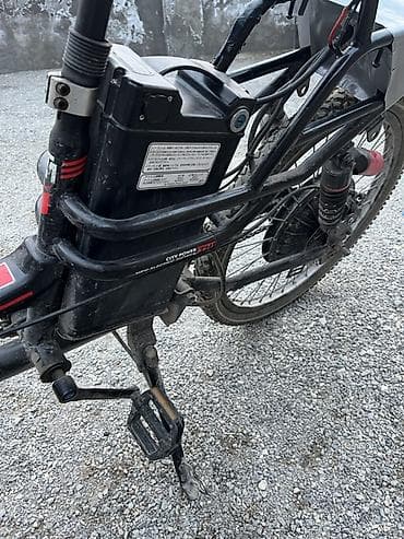 Uşaq velosipedləri: Elektrik velosipedi – Mustang - Rəng: qara/qırmızı - Çərçivə: aşağı — 6