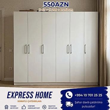 Yeni, 6 qapı, Siyirməli, Açılan, Düz dolab